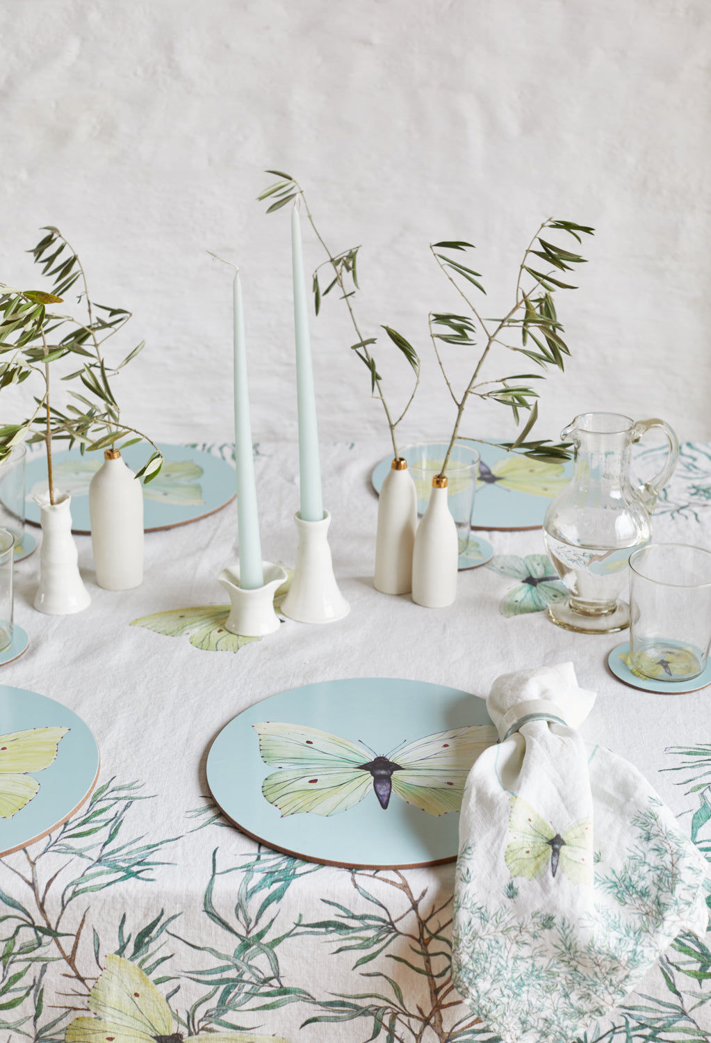 Ice Blue Brimstone Butterly Placemat