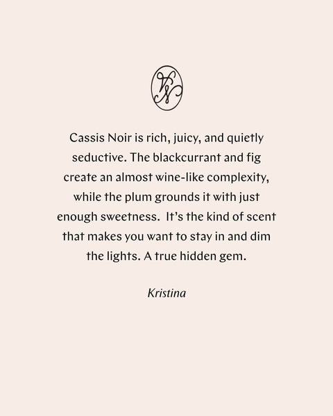 Cassis Noir Candle