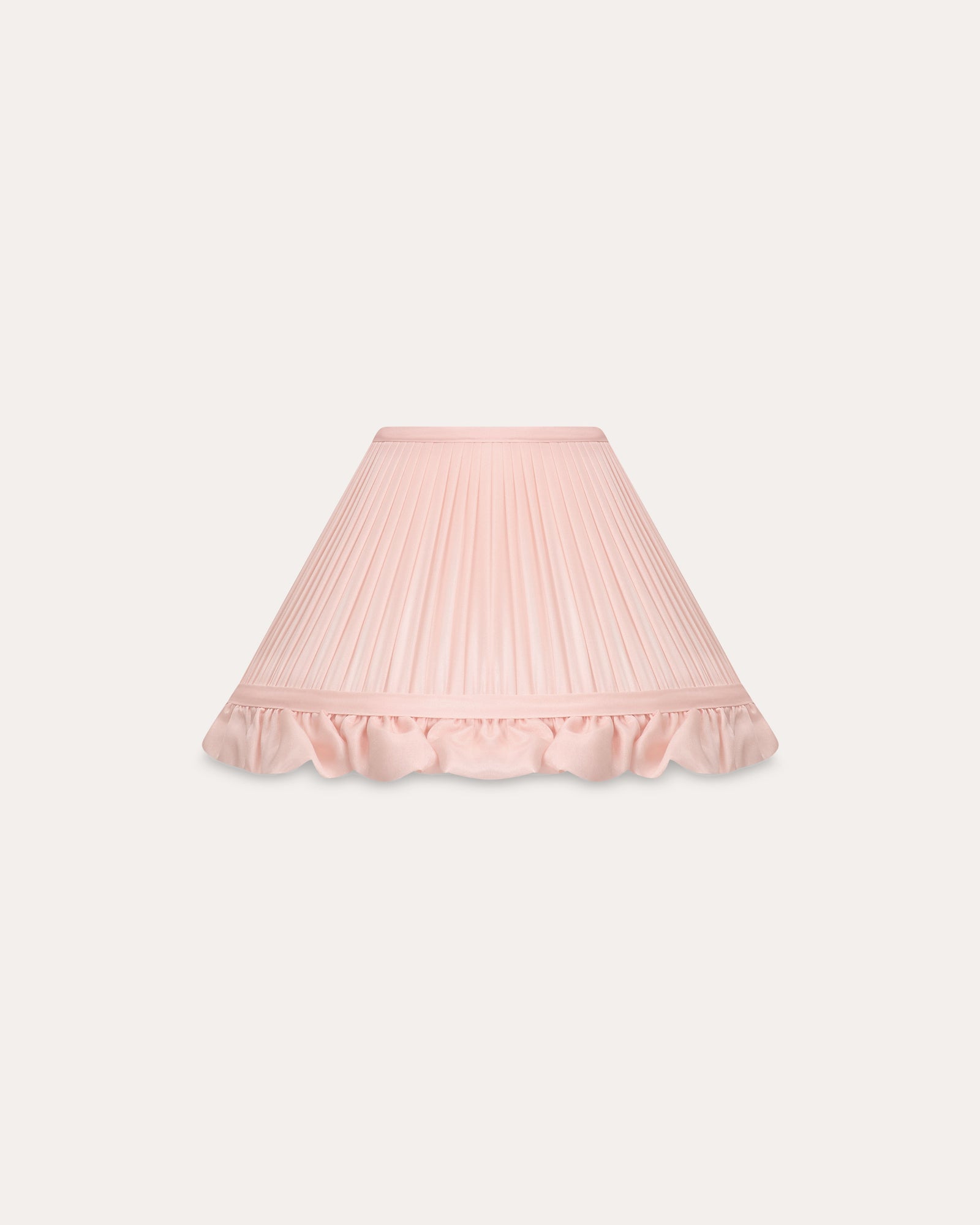 The Silk Frill Lampshade in Peony Coolie