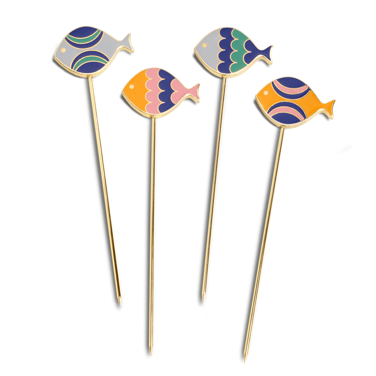 Fish Splash Cocktail Picks (Set of 4)