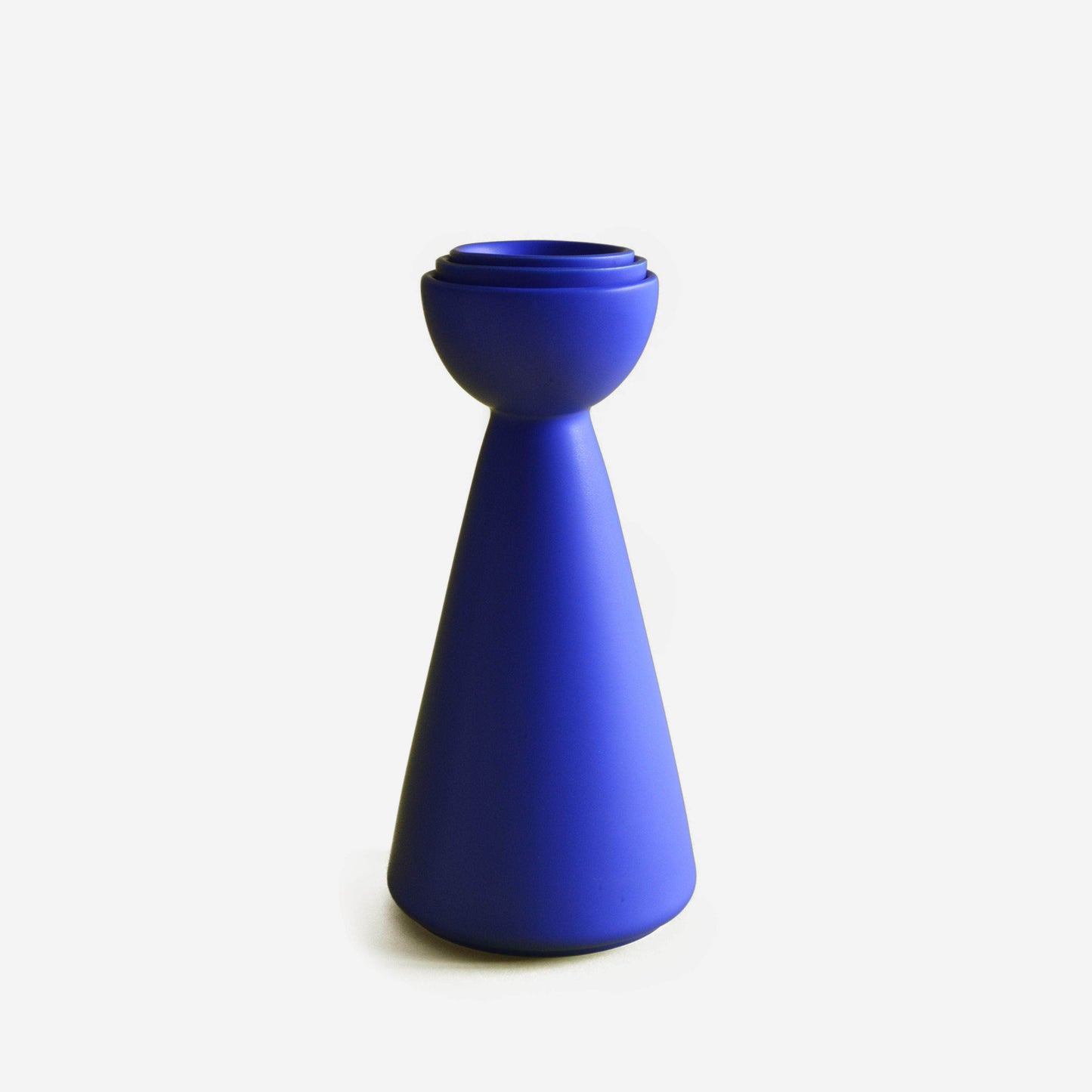 Half Moon Carafe With 2 Cups - Blue