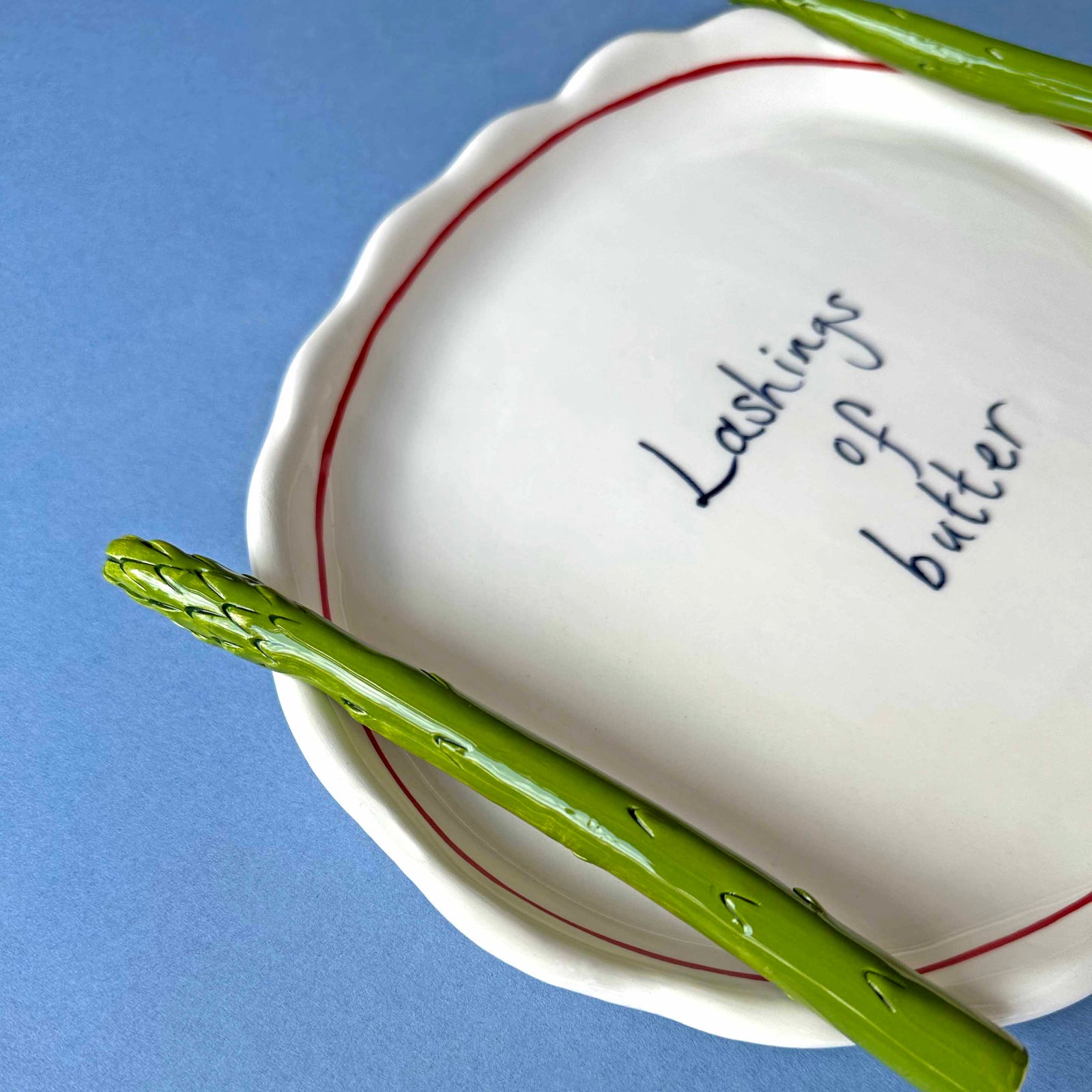 'Lashings of Butter' Asparagus Serving Platter