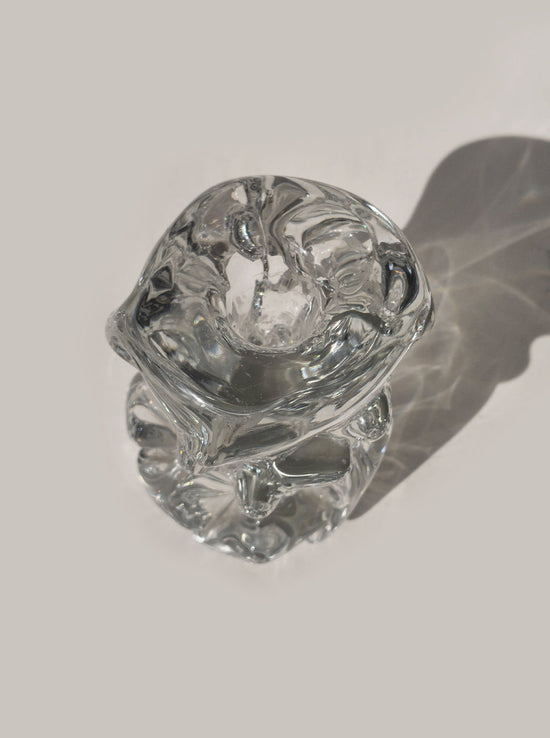 Organic Glass Candle Holder