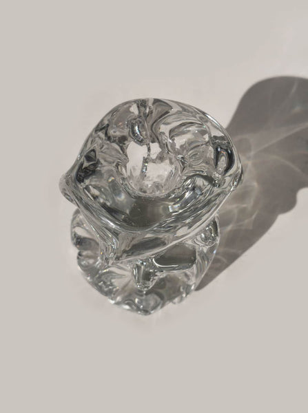 Organic Glass Candle Holder