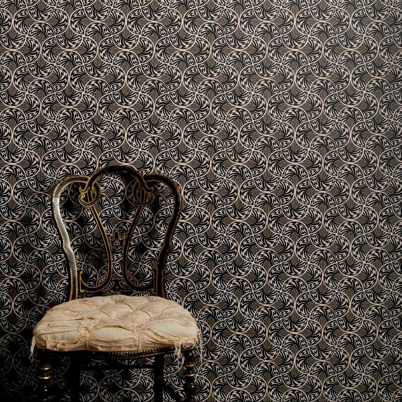 Jazz Mono Mink Wallpaper