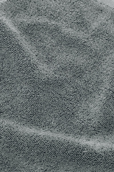 Organic Cotton Face Towel - Slate Grey