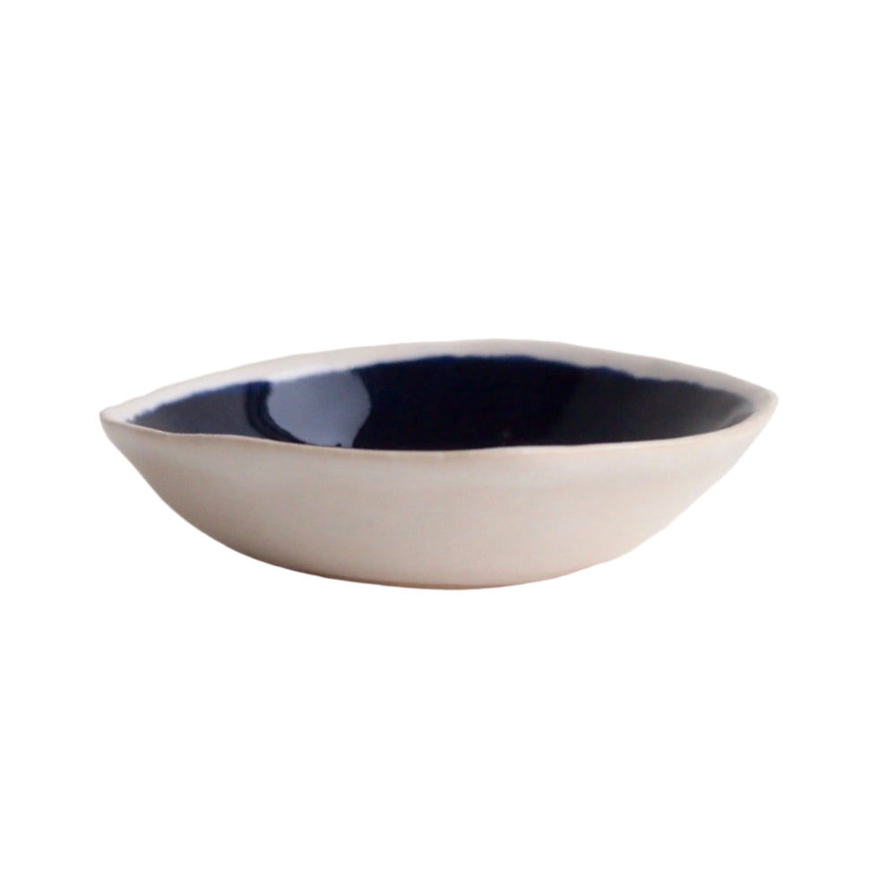 Handmade Royal Blue Ceramic Soap Dish
