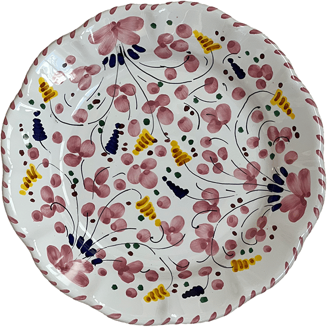 Deruta Plate 25 cm Pink