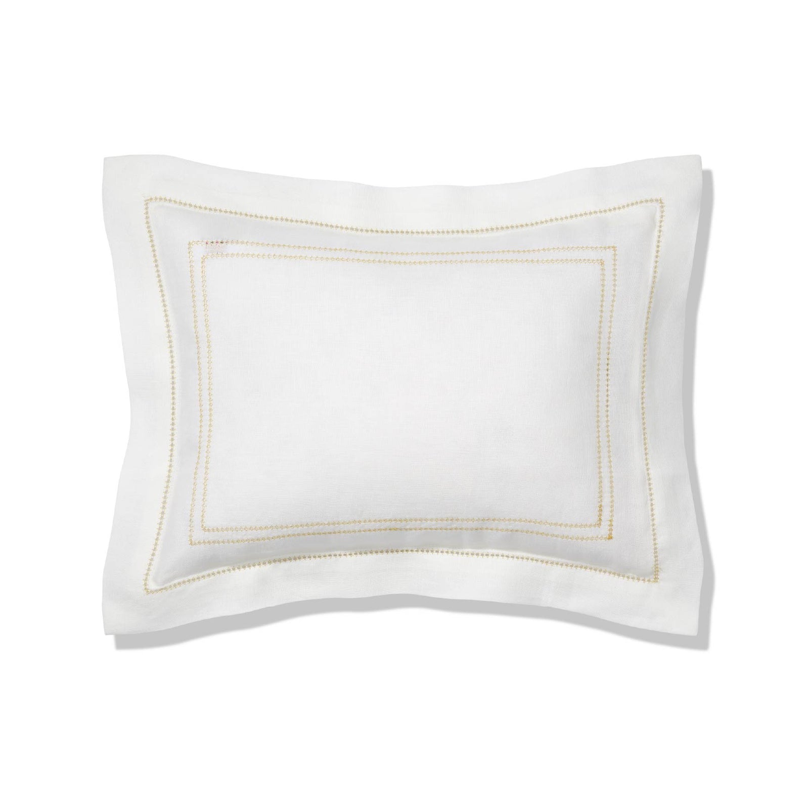 Boudoir Pillow with Hemstitch in Ochre