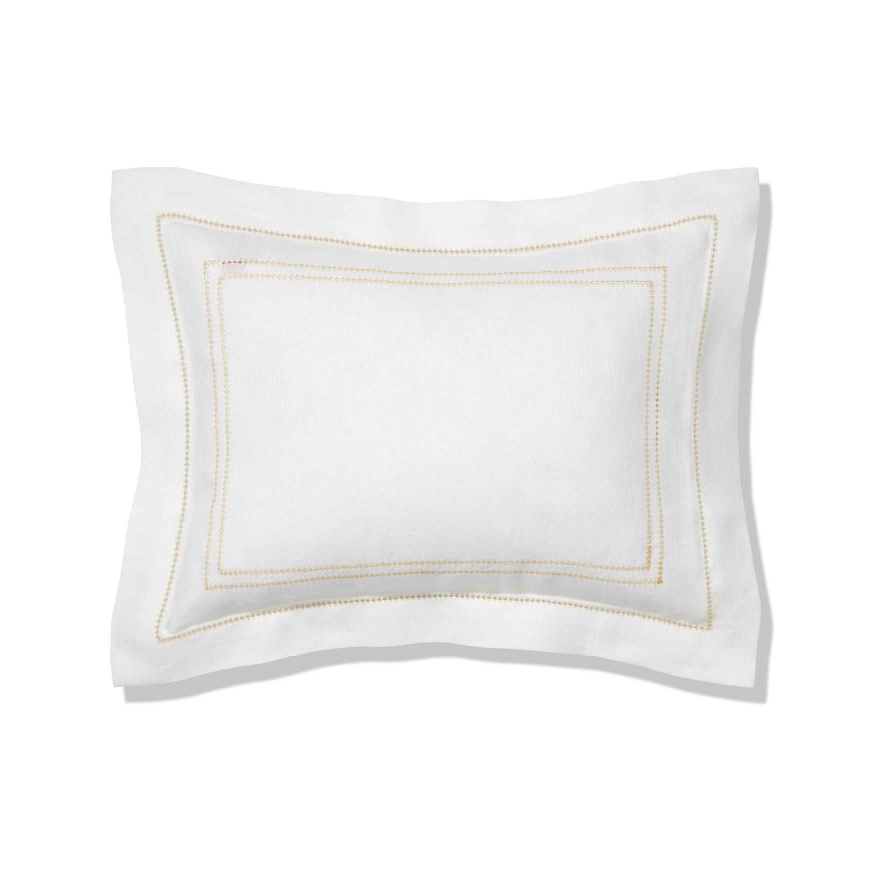 Boudoir Pillow with Hemstitch in Ochre