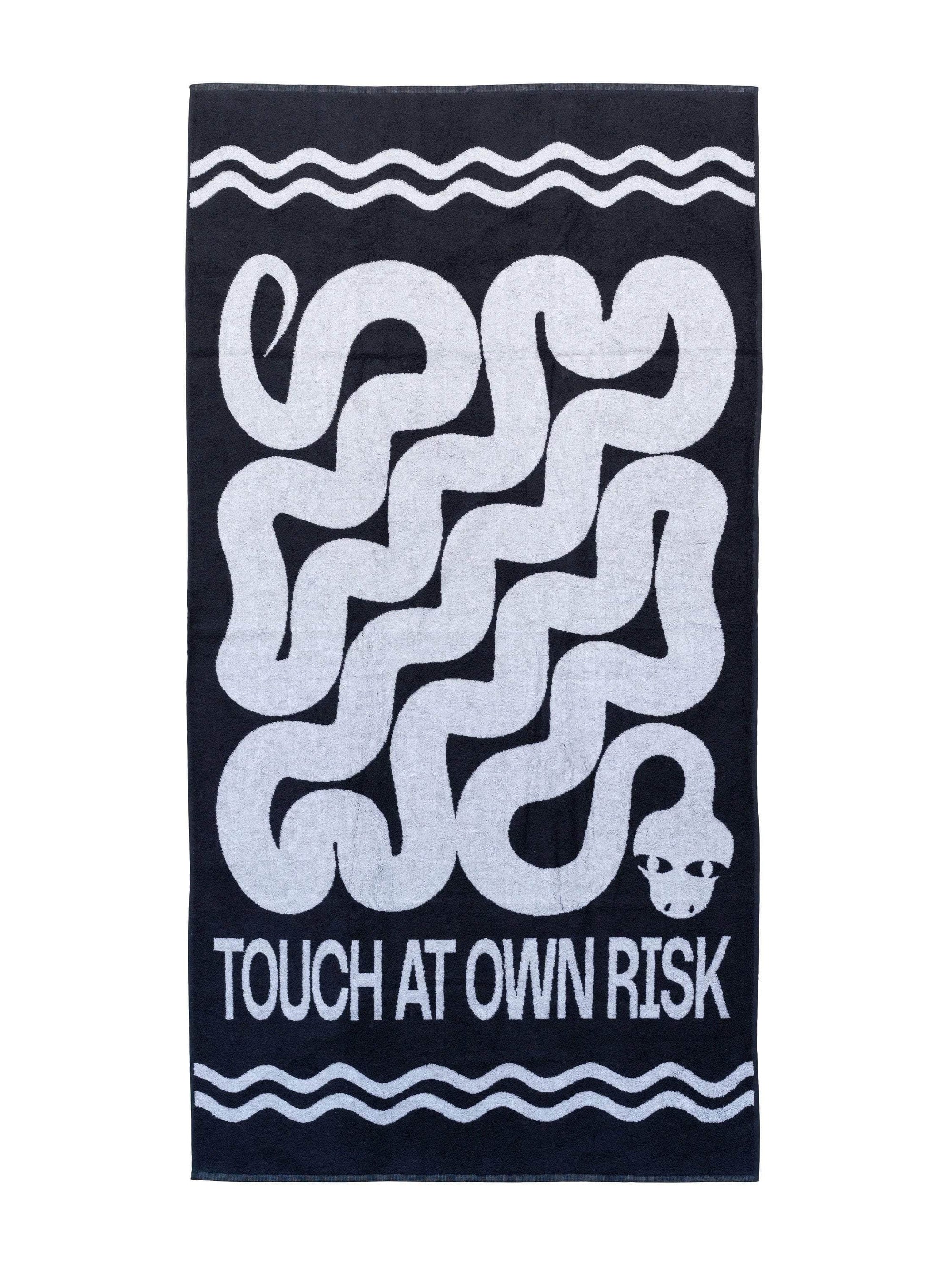 Touch at Own Risk Towel