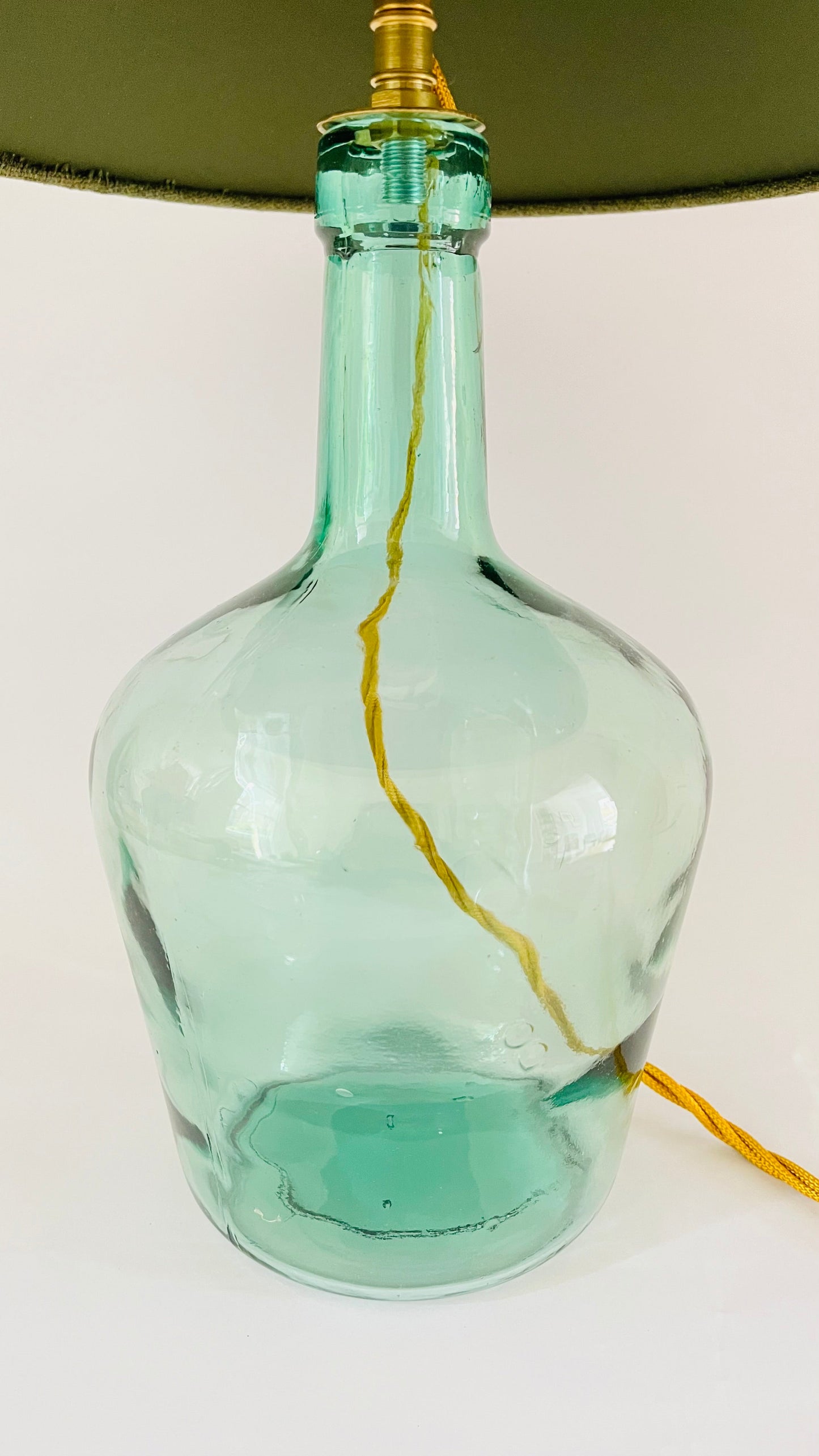 Antique French Mini Demijohn Lamp