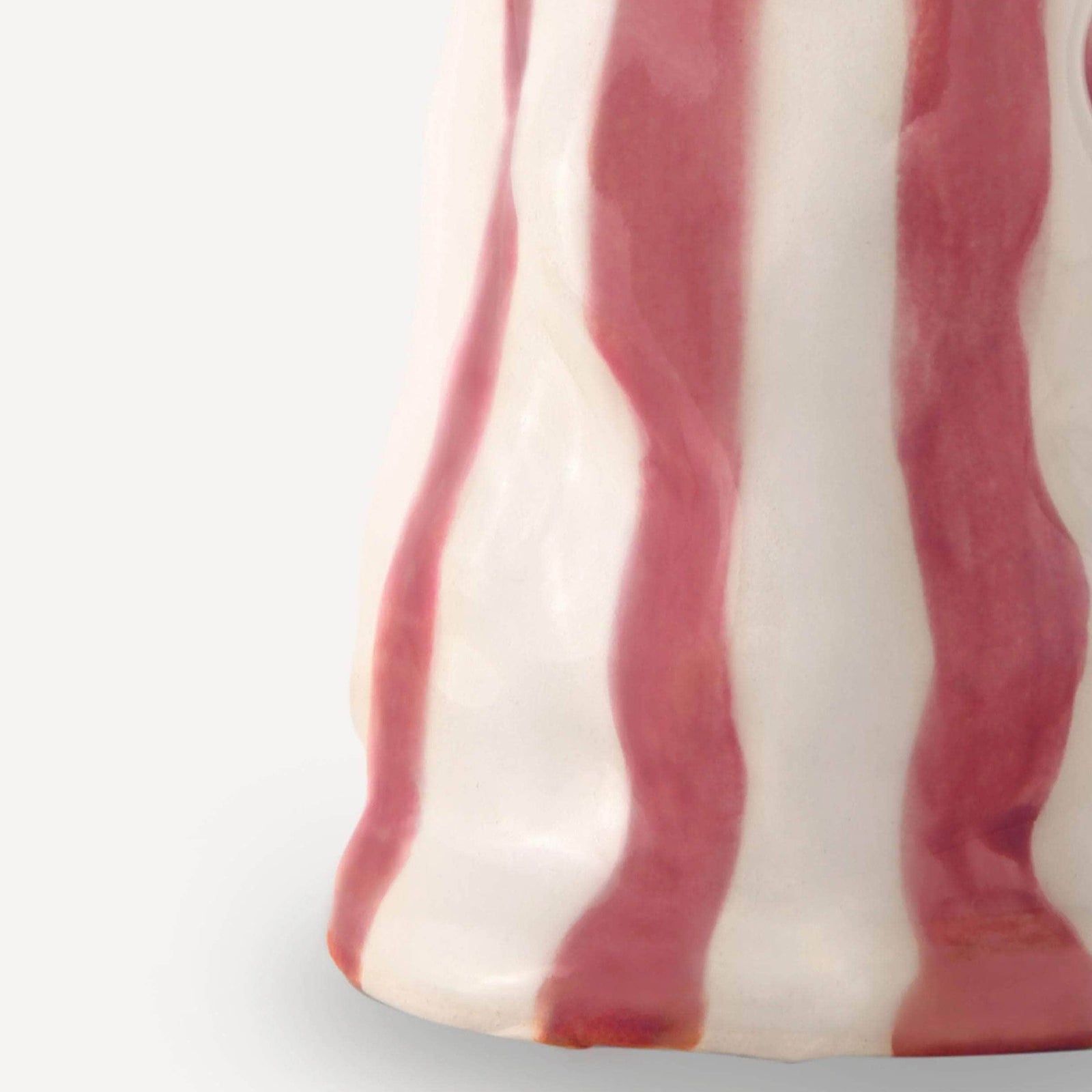 Ruby Candy Stripe Vase