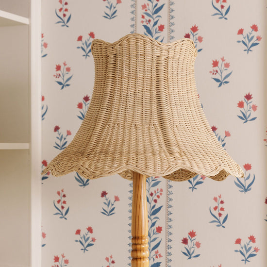 Cecelia Rattan Scalloped Lampshade