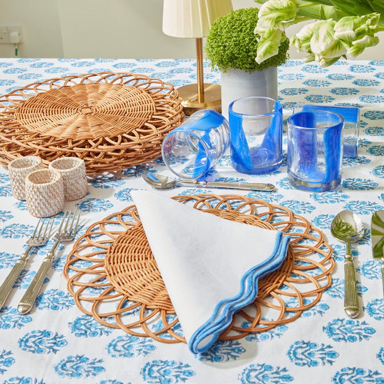 Blue Stripe Water Glasses (set of 6) Tumblers