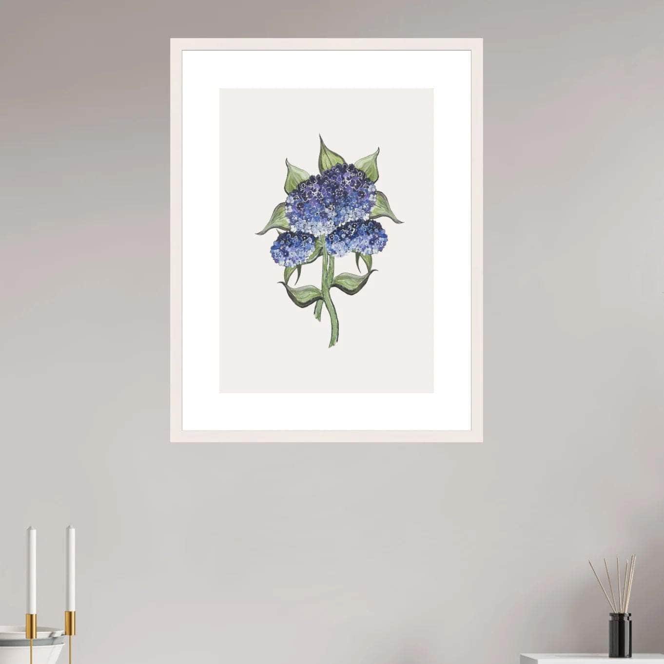 Botanical Hydrangea Print
