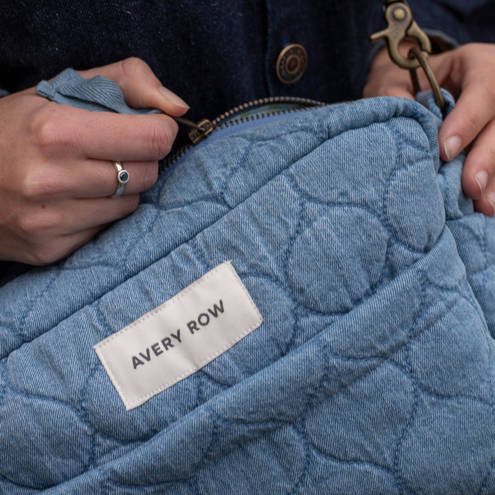 Pram Organiser Bag - Denim