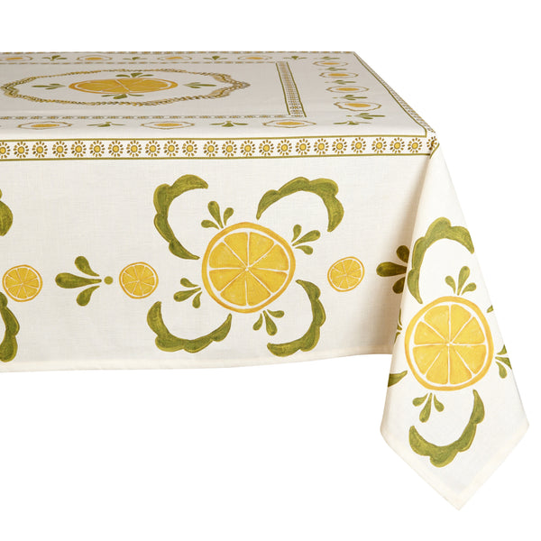 Citrus Lemon Table Linen For Penny Morrison
