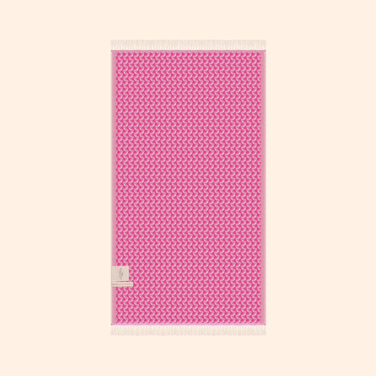 Silent Ripple Pure Cotton Bath & Beach Towel In Dark Pink