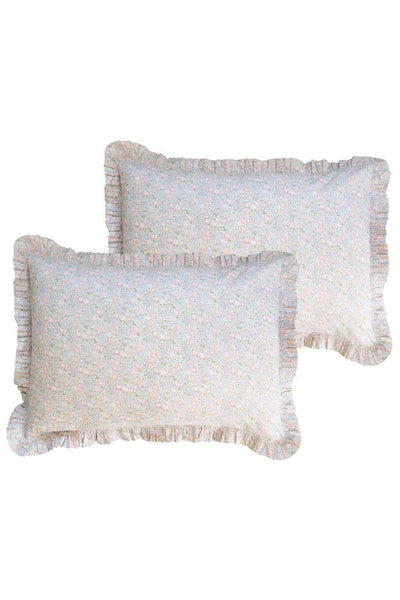 Frill Edge Pillowcase Made With Liberty Fabric Michelle Lilac