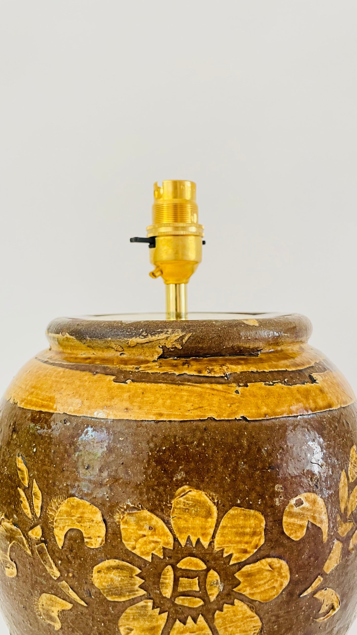 Antique Pottery Lamp