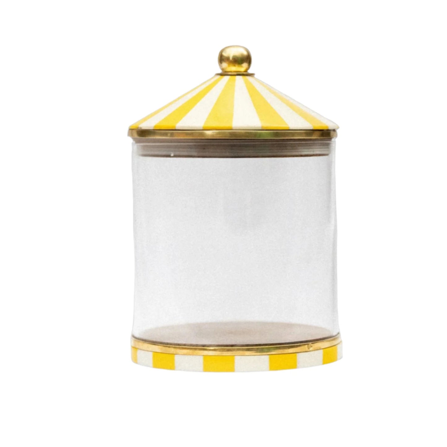 Circus Storage Jar | Yellow and White