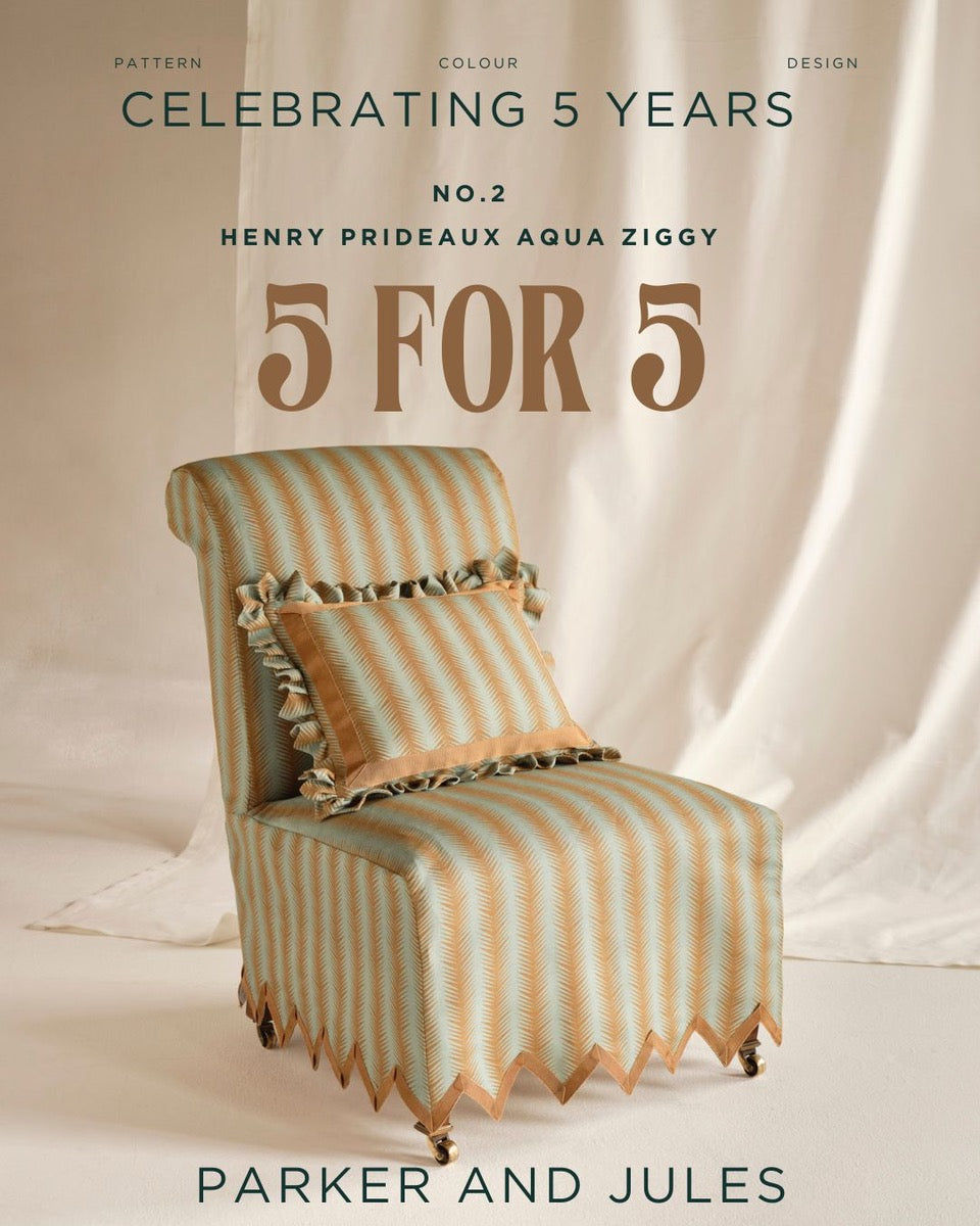 Ziggy - Terracotta Aqua - Henry Prideaux 5 Year Anniversary (Fabric)