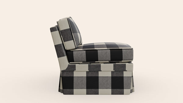 Felix Slipper Chair, Pepper-