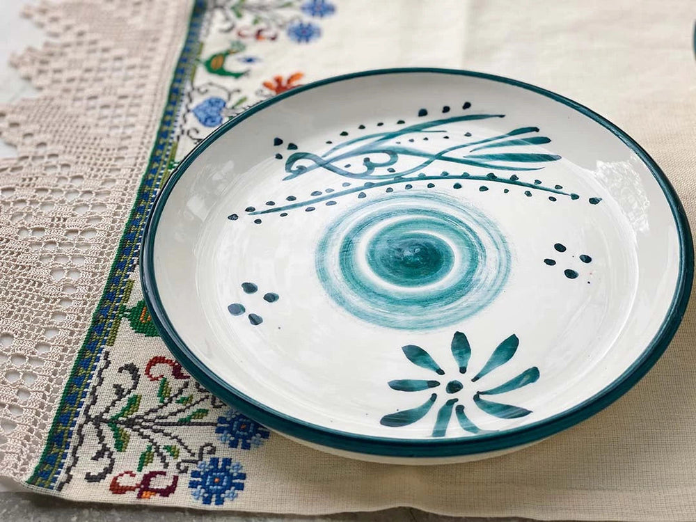 Anthologist Blue Pagoni Dinner Plate