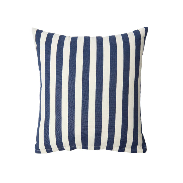 Dark Blue Striped Cushion