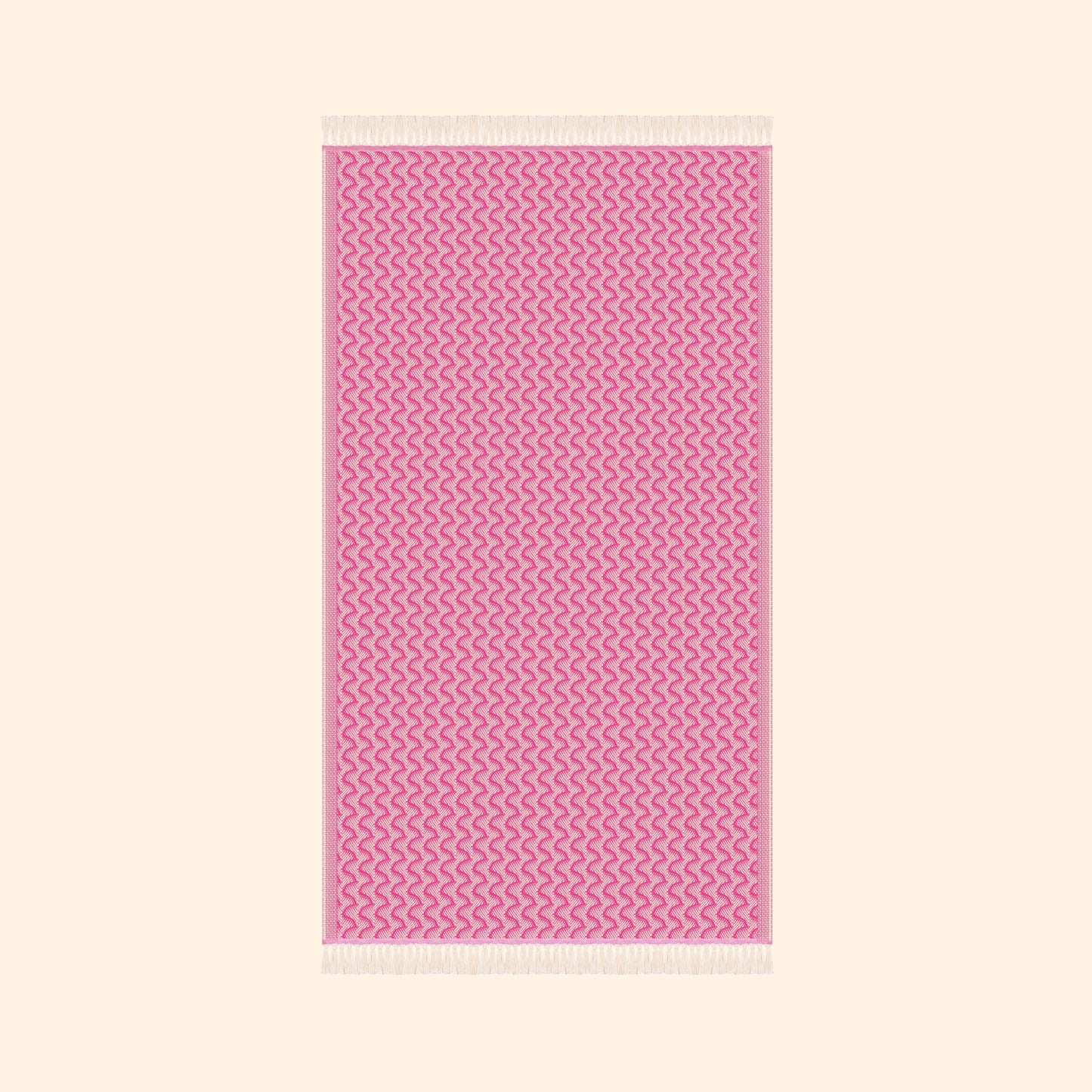 Silent Ripple Pure Cotton Bath & Beach Towel In Dark Pink