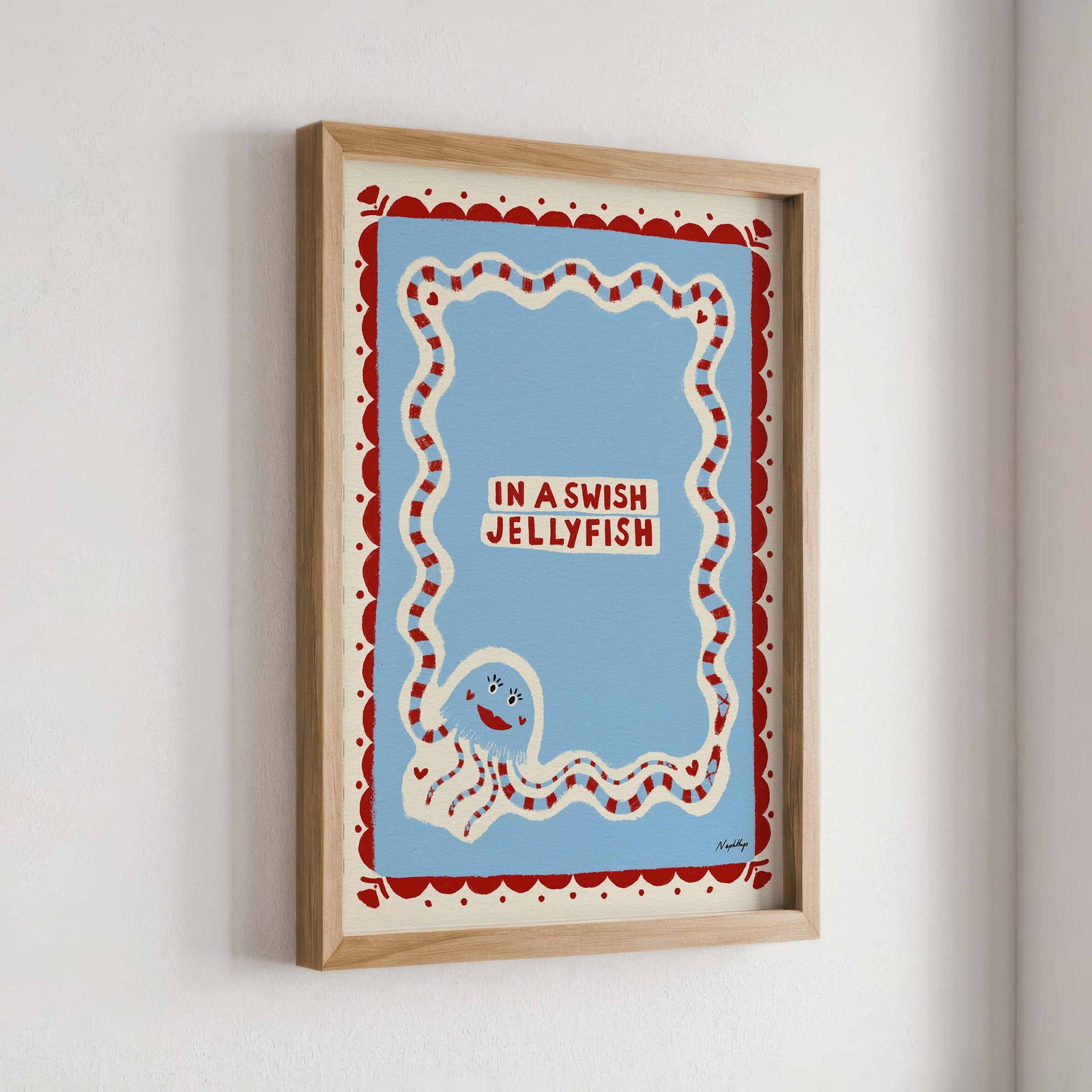 In a Swish Jellyfish Print