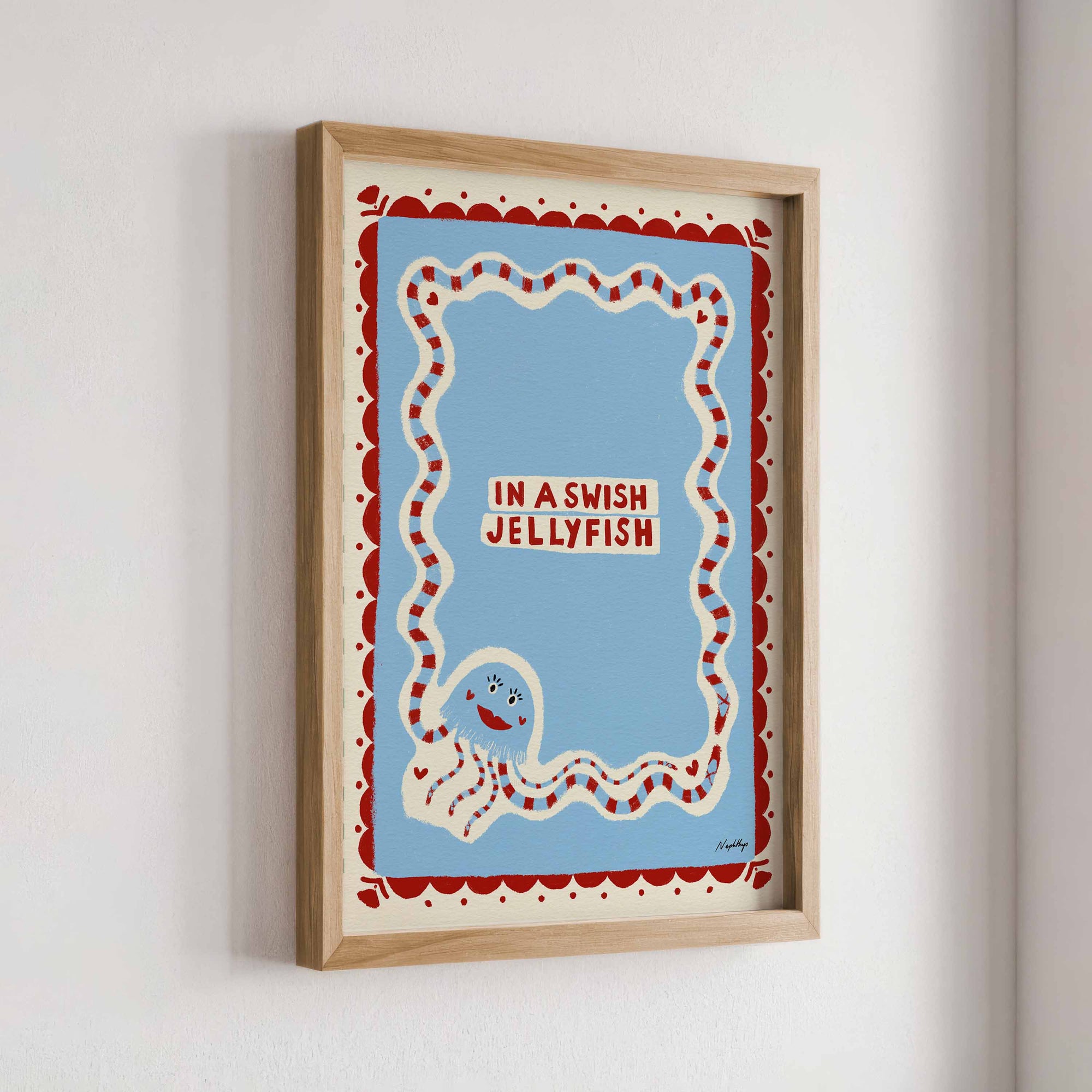 In a Swish Jellyfish Print