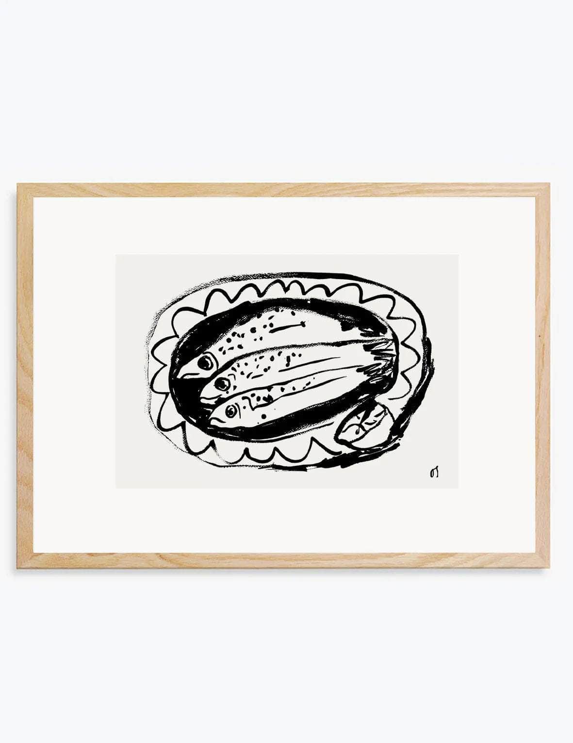 Three Sardines | Wall Art Print