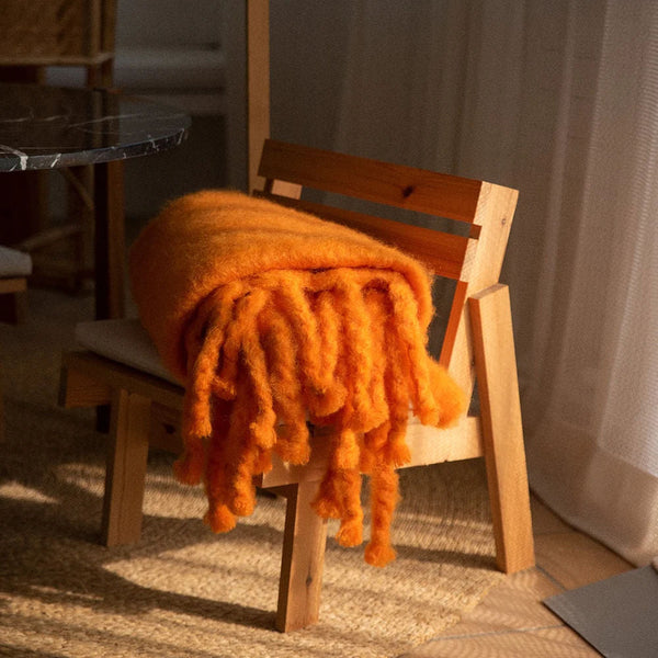 Viso Mohair Blanket Orange