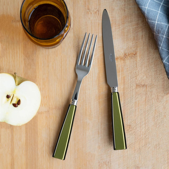 Icône 24 PC Cutlery Set, Linden Green