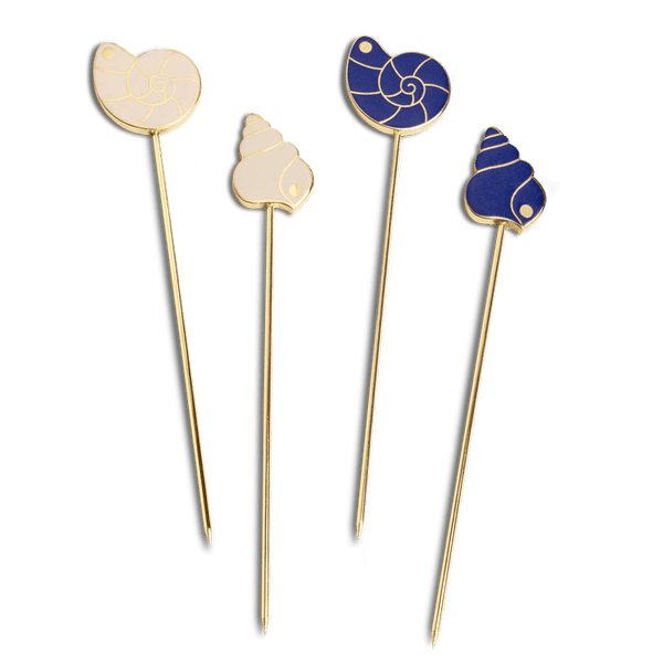 Pearl Shell Cocktail Picks (Set of 4)