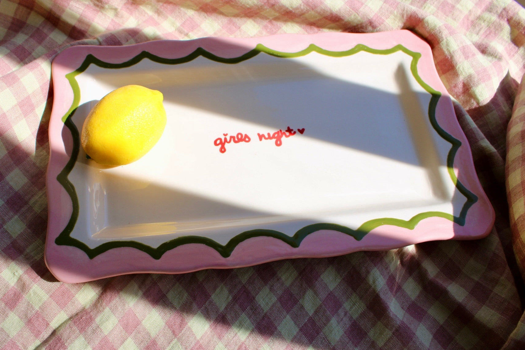 Hand-painted "girls night” Tray