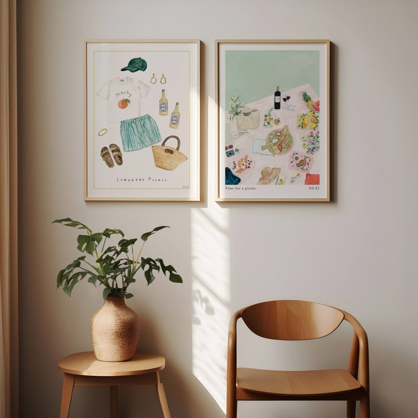 Lemonade Picnic Art Print