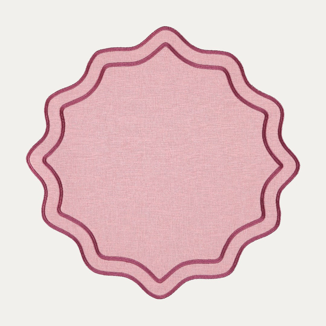 Bloom Placemat, Dusty Rose and Pink