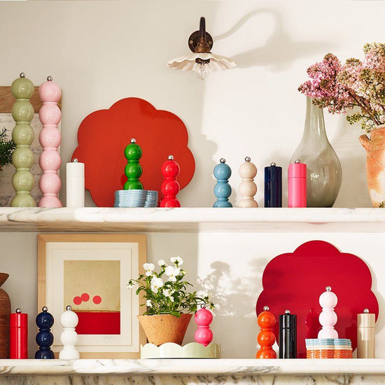 Red Mini Bob Salt or Pepper Mill
