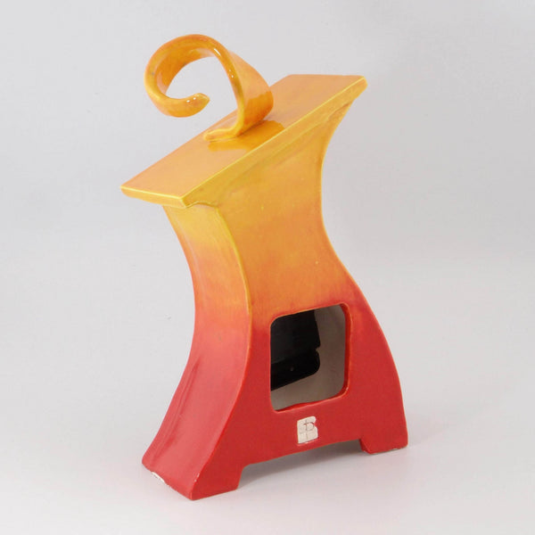 Ceramic Mantel Clock - Graduated Colour