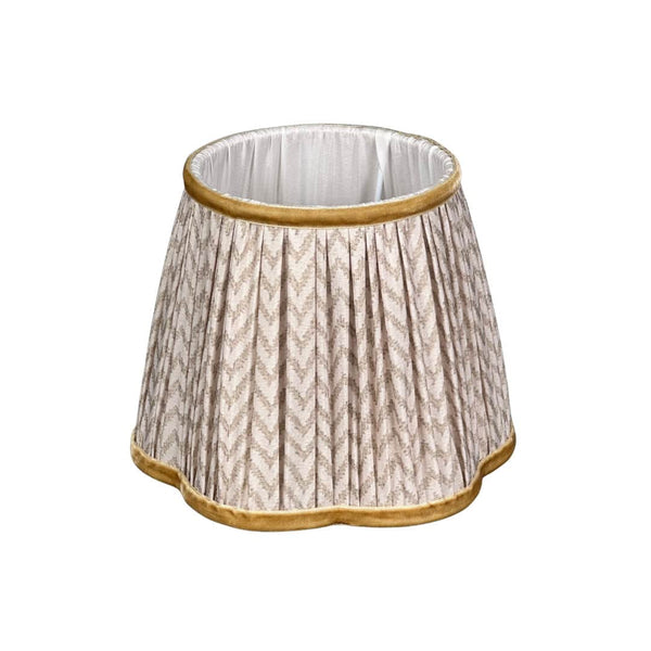 Lampshade Sand Herringbone Velvet Rim