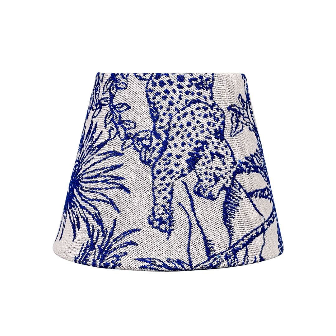 Lampshade Blue Leopard