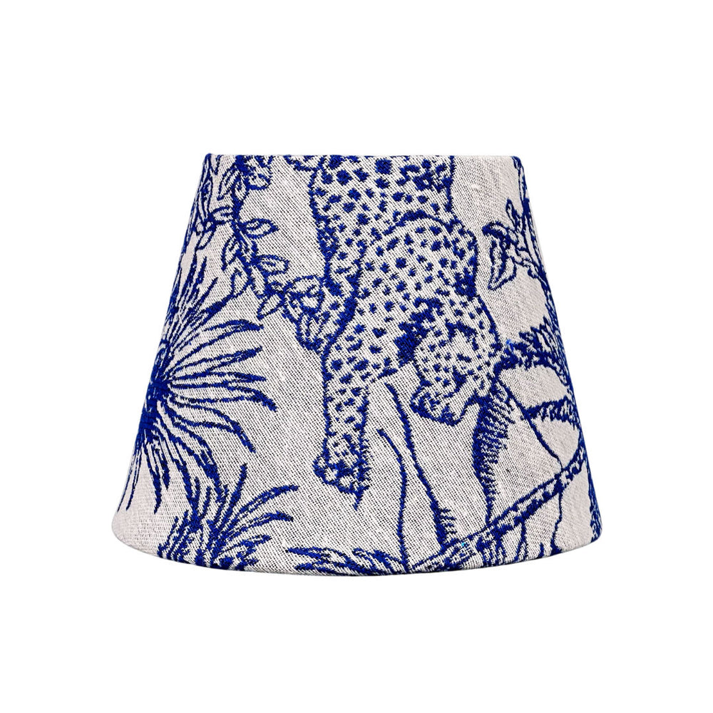 Lampshade Blue Leopard