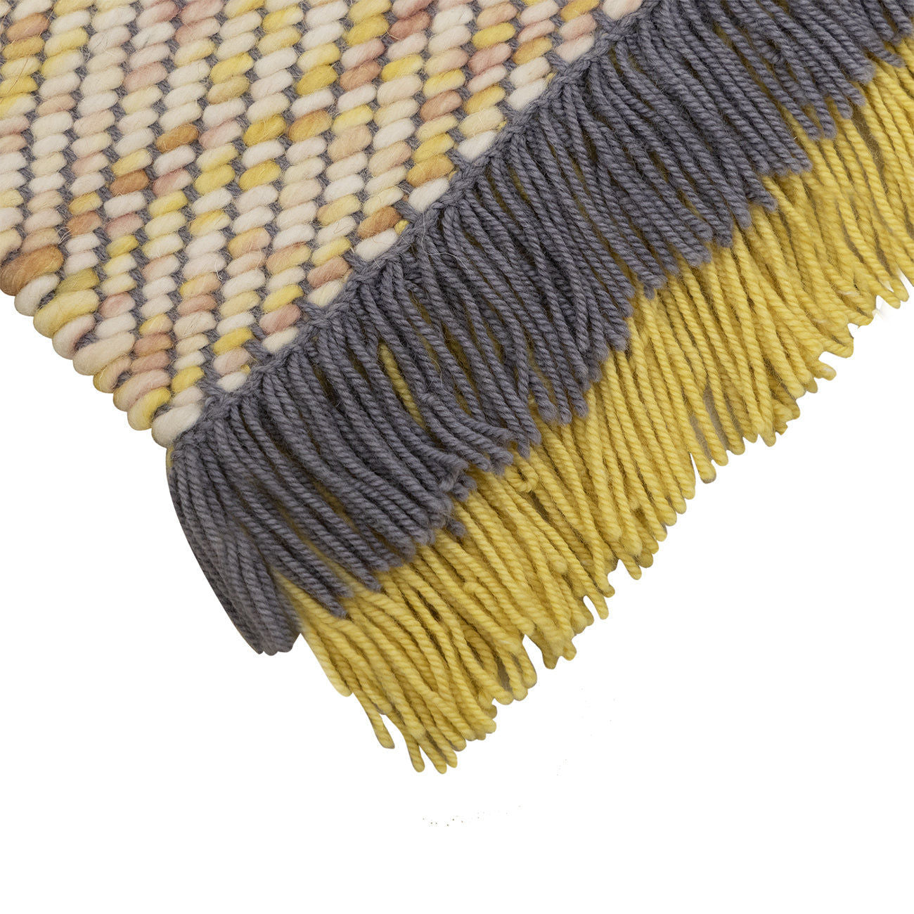 Flatweave Rug - Pink & Yellow