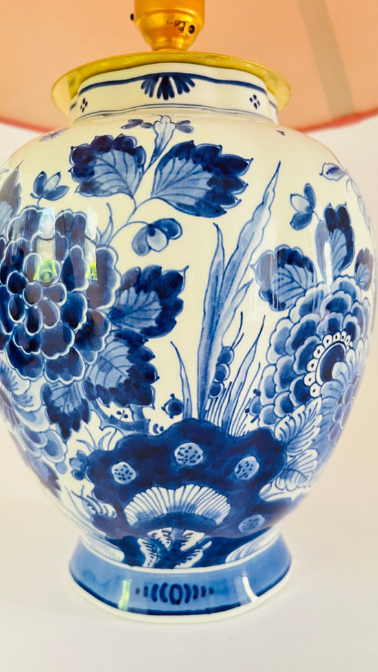 Antique ‘De Porceleyne Fles’ Delft Lamp