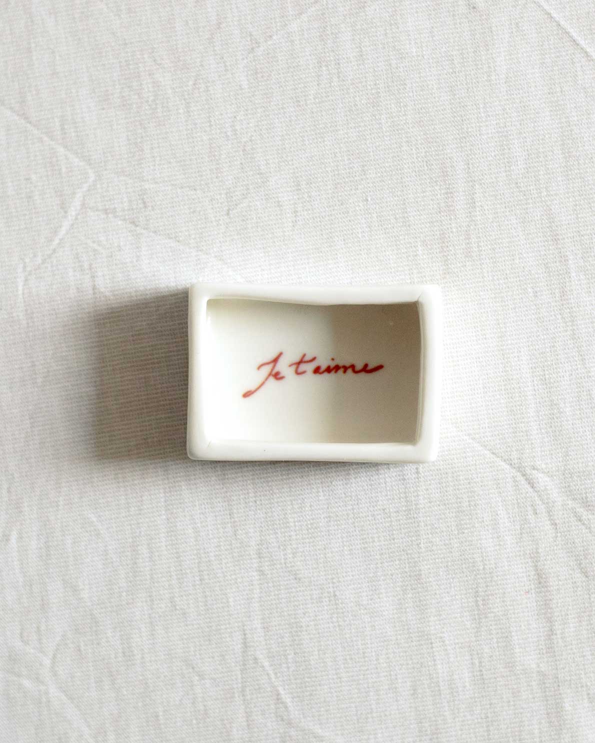 'Mini Striped Shrimp’ Ceramic Matchbox
