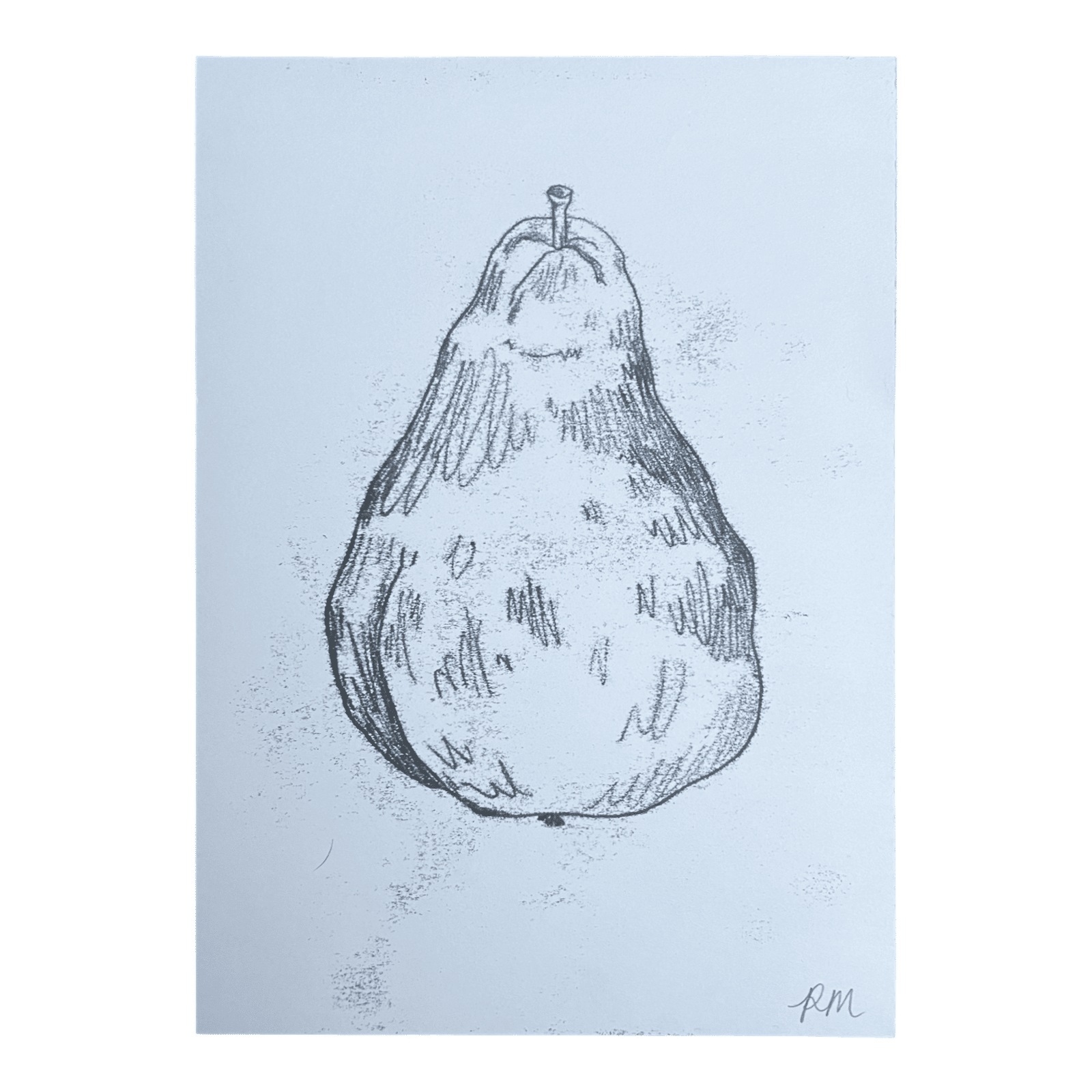 Pear Monoprint #3
