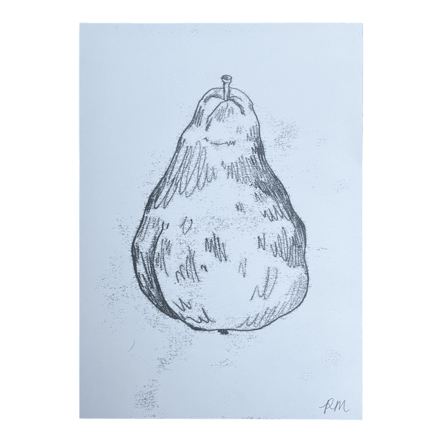 Pear Monoprint #3
